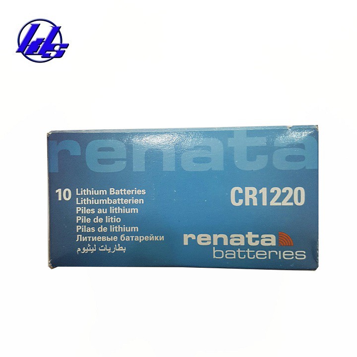 Pin CR1220 Renata lithium 3V chính hãng - Vỉ 1 viên