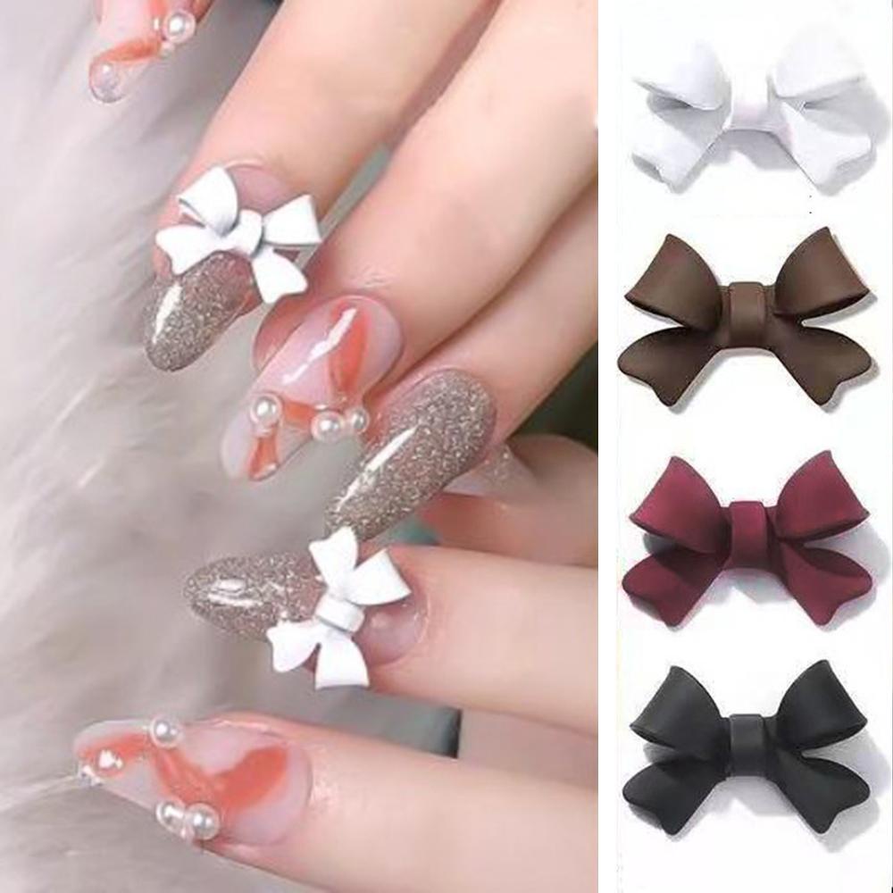 Phụ Kiện Nơ Trang Trí Móng Tay 3D Phong Cách Nhật Bản Xinh Xắn