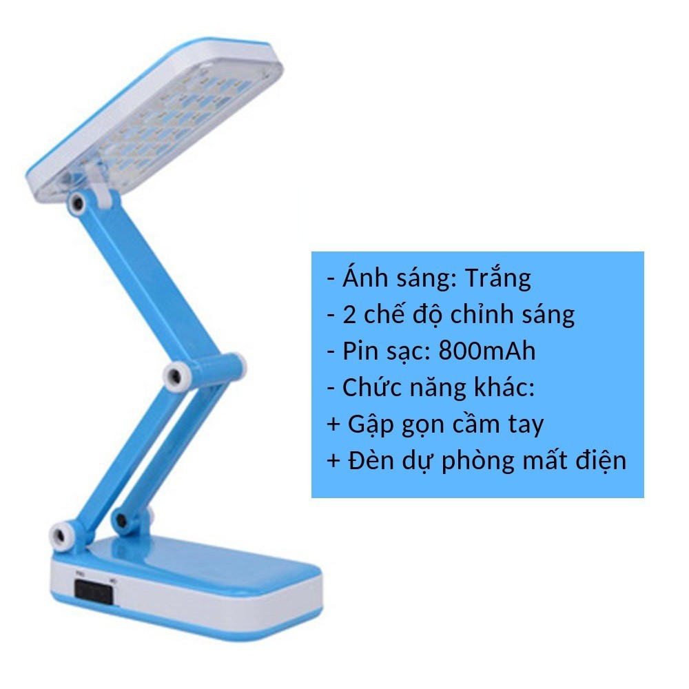 Đèn led để bàn học, bàn làm việc gấp gọn