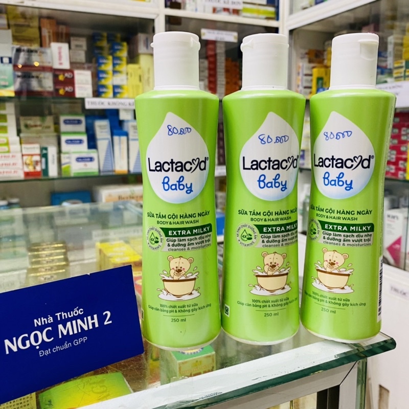 ✅ [Chính Hãng] Sữa Tắm Gội Trẻ Em Lactacyd Milky Bảo Vệ, Nuôi Dưỡng Da và Tóc Bé Vượt Trội 250ml