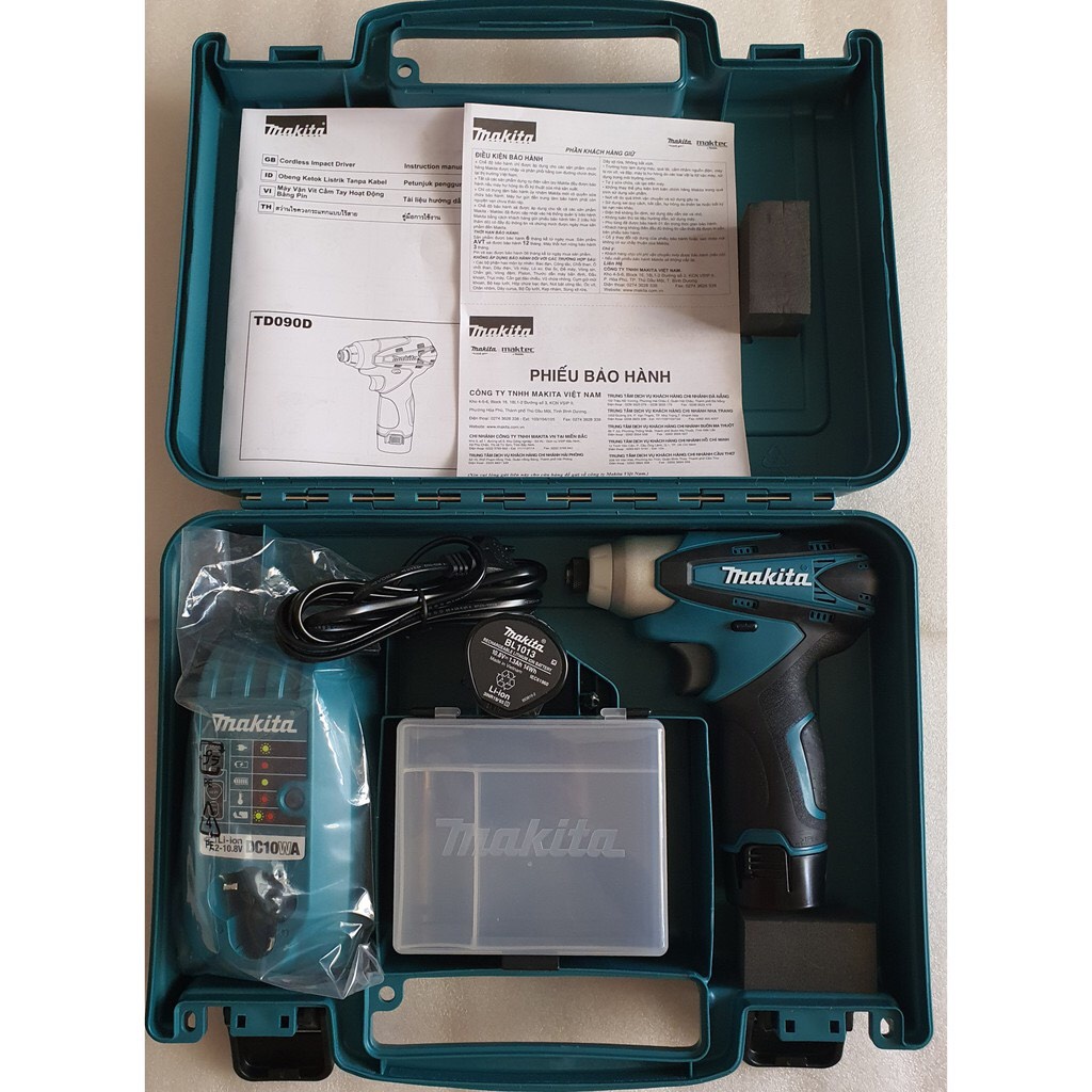 Bộ Máy vặn vít dùng pin 10.8V Makita TD090DWE - Hàng chính hãng