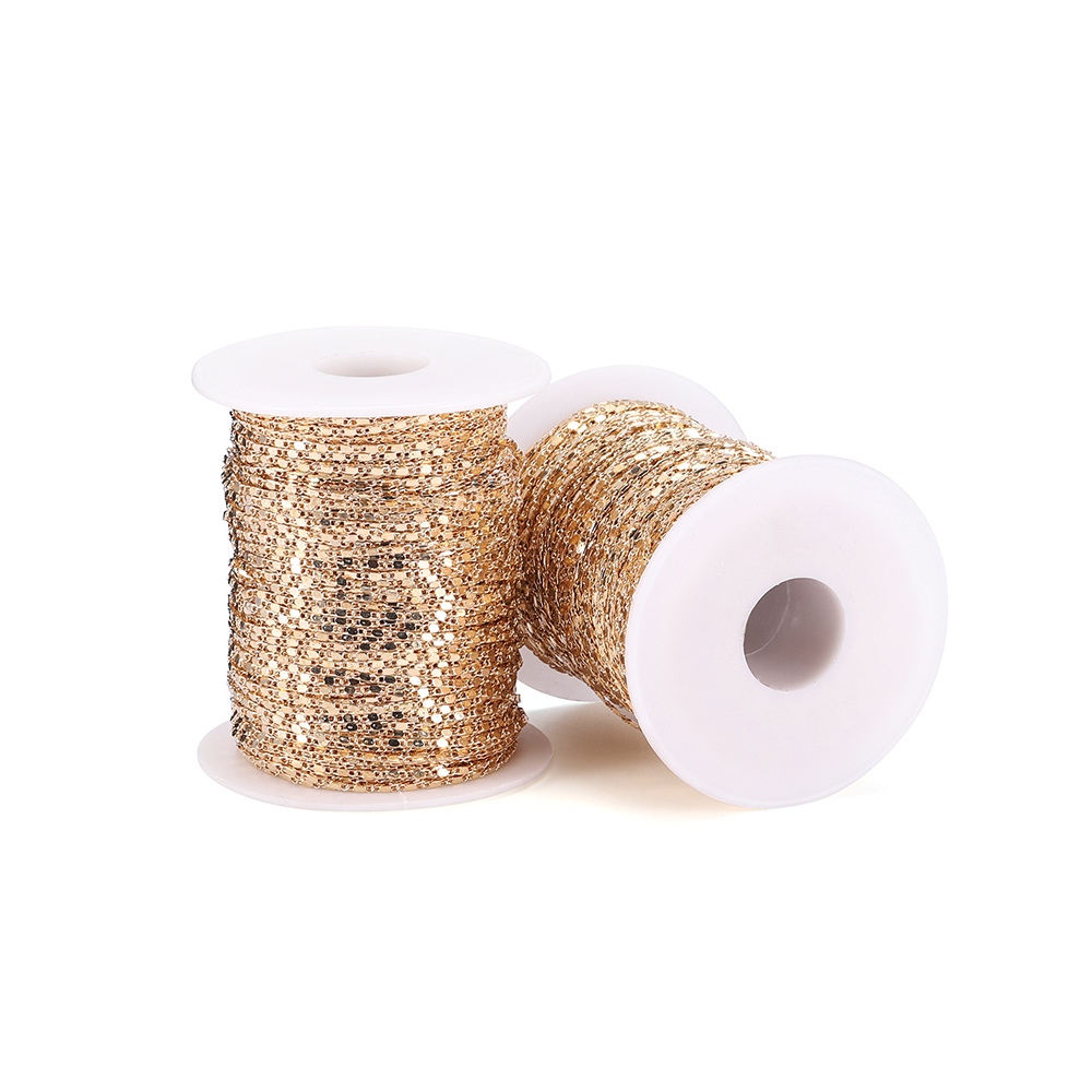 Set 10 cuộn dây xích chất liệu đồng làm trang sức thời trang cho nữ