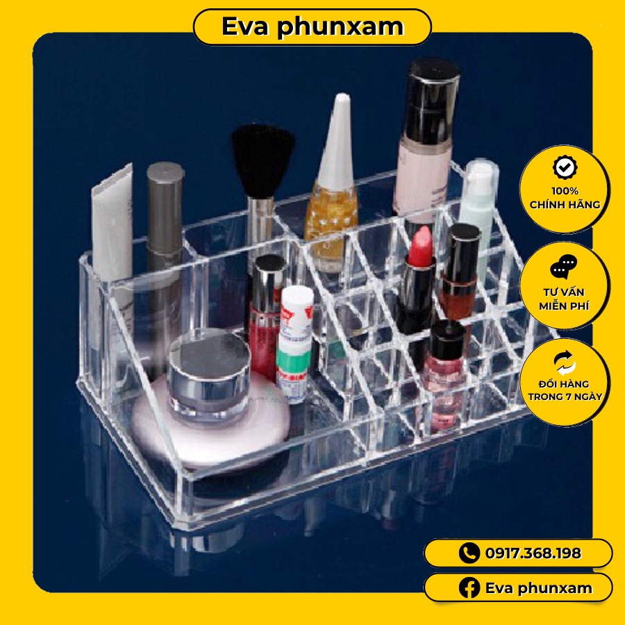 Khay Son Trong Suốt / Kệ Mỹ Phẩm Trong Suốt .Khay Son Meka