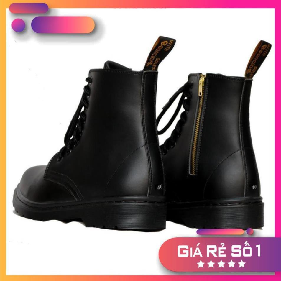 [Sale 3/3]  Giày Dr.1460 Zip All Black cổ cao đen Sale 11 -op1 ' 𝄒 : ! ; ; |