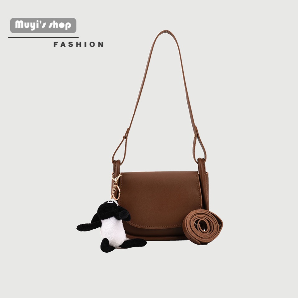 Túi Đeo Chéo Màu Trơn Thiết Kế Đơn Giản Thời Trang Mới