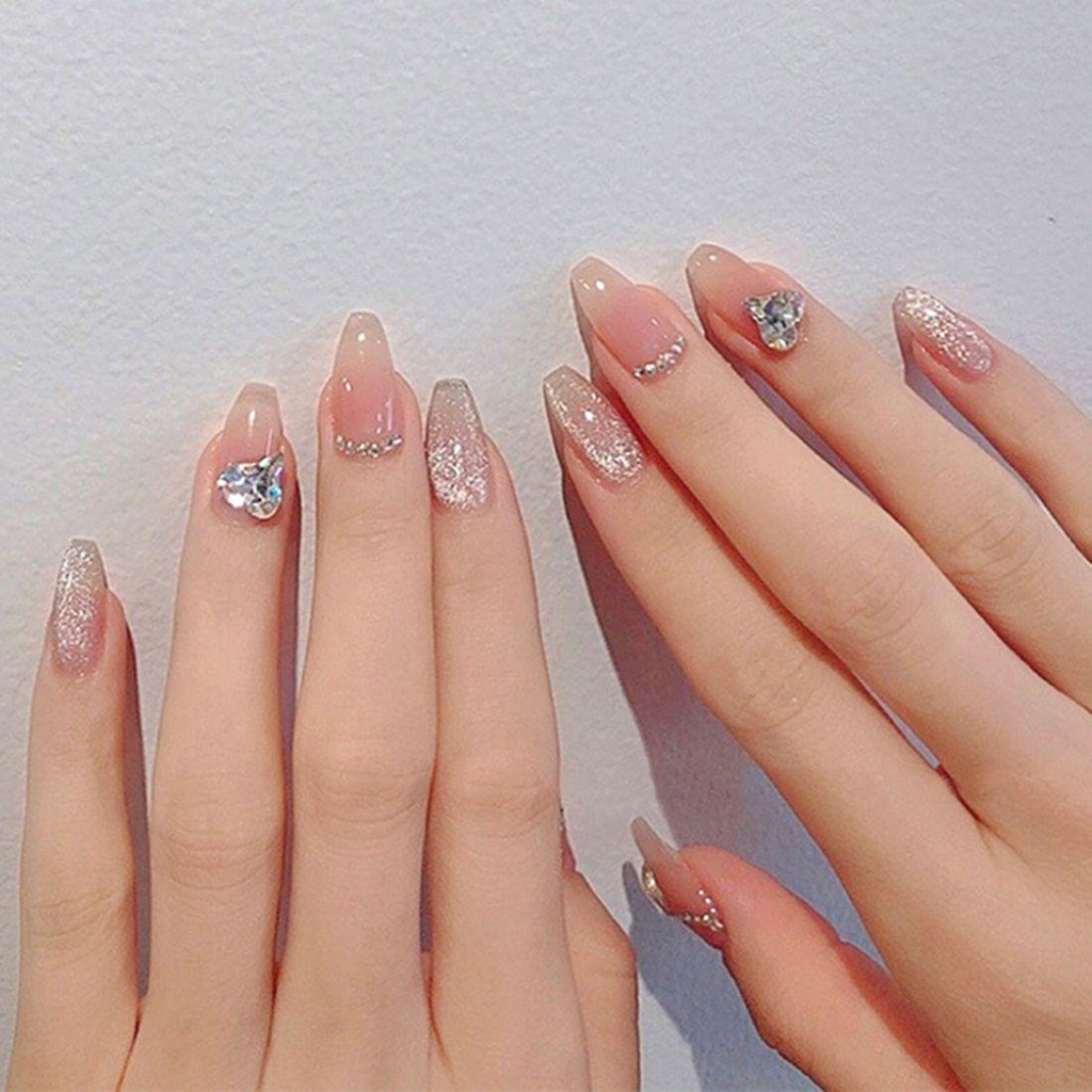 OCEANMAP Hạt Nhựa AB Lấp Lánh Trang Trí Móng Tay Charms