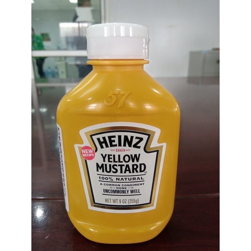Mù tạt vàng xay nhuyễn Hienz lọ 255g