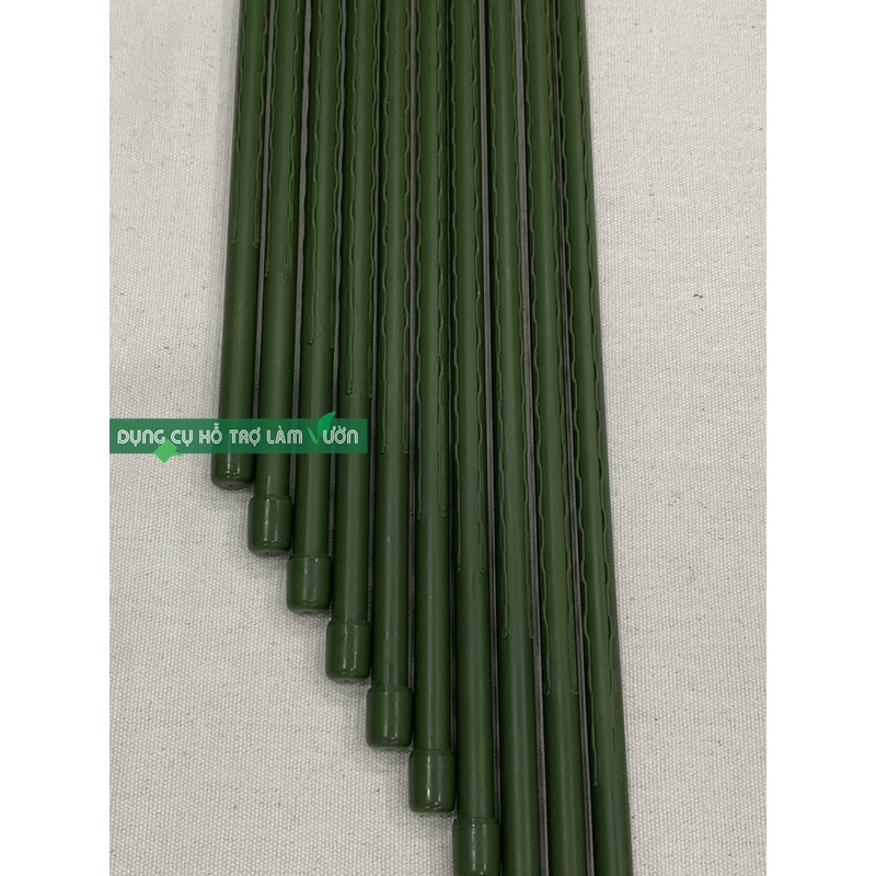 Bộ 10, ống thép bọc nhựa phi 11, dài 90cm, chuyên dùng cắm chống đỡ cho cây