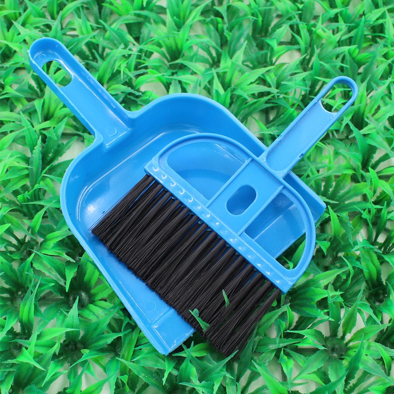 Doremiu- Bộ Xẻng hót phân kèm chổi dùng hót phân chó mèo - Dụng cụ Hót rác mini 17cm