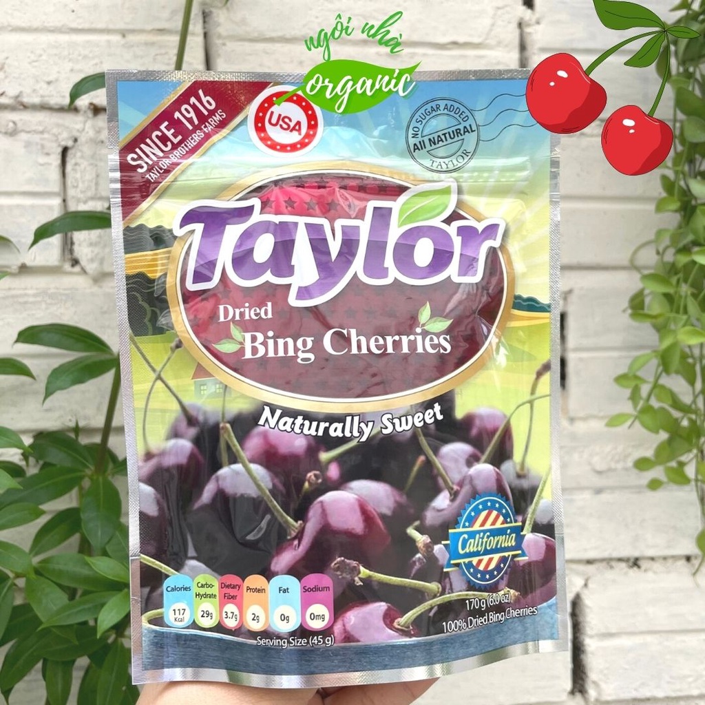 Việt quất, mận, cherry khô tự nhiên Taylor