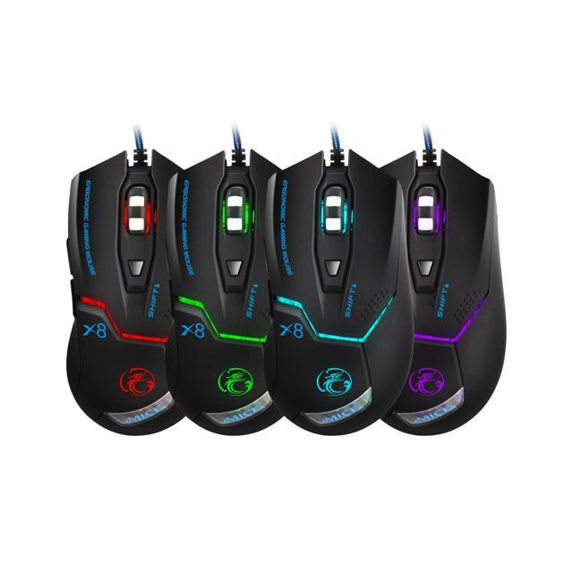 Chuột Quang Chơi Game Imice X8 Có Dây, 3200 Dpi