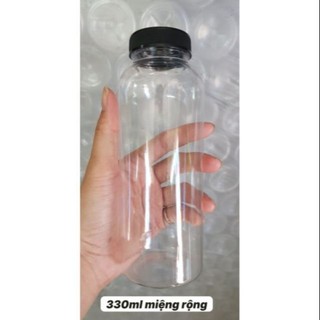 Chai Tròn Miệng Rộng 330ml Đựng Chè Dưỡng Nhan , Slime