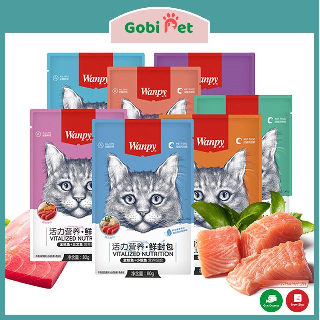 Pate, súp thưởng cho mèo Whiskas/ Wanpy/ Ciao/ Mixi/ Ciao Churu bổ sung dinh dưỡng - Gobi Pet