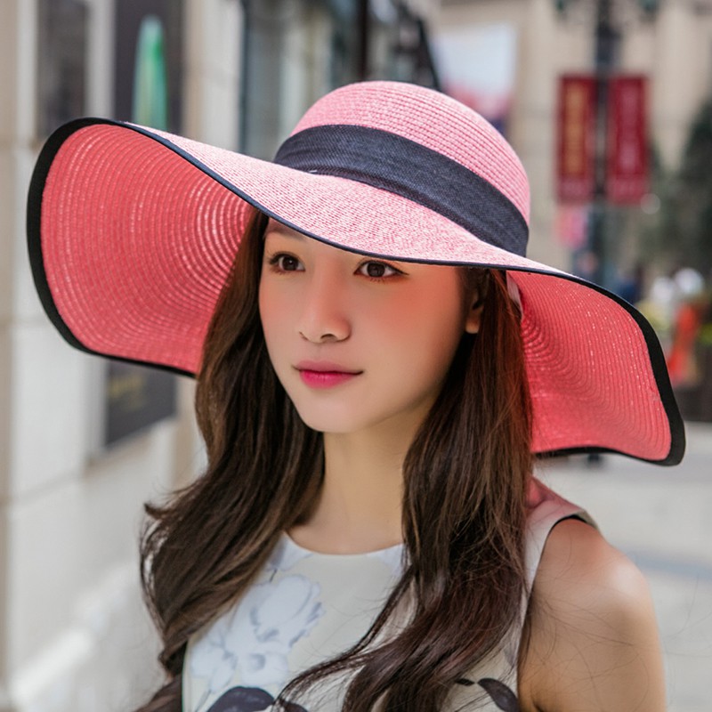 Nón rộng vành chống nắng đi biển mùa hè thời trang Hàn Quốc, mũ rộng vành đi biển mùa hè