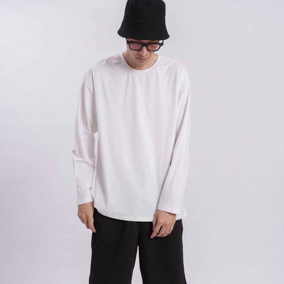 Áo thun DÀI TAY Unisex N7 Basic Tee phông trơn nam nữ lỡ oversize form rộng sweater ulzzang Hàn Quốc 😍