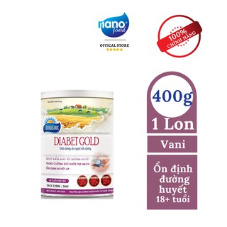 Sữa non Diabet Gold 400G - Sữa dành cho người tiểu đường, ổn định đường huyết