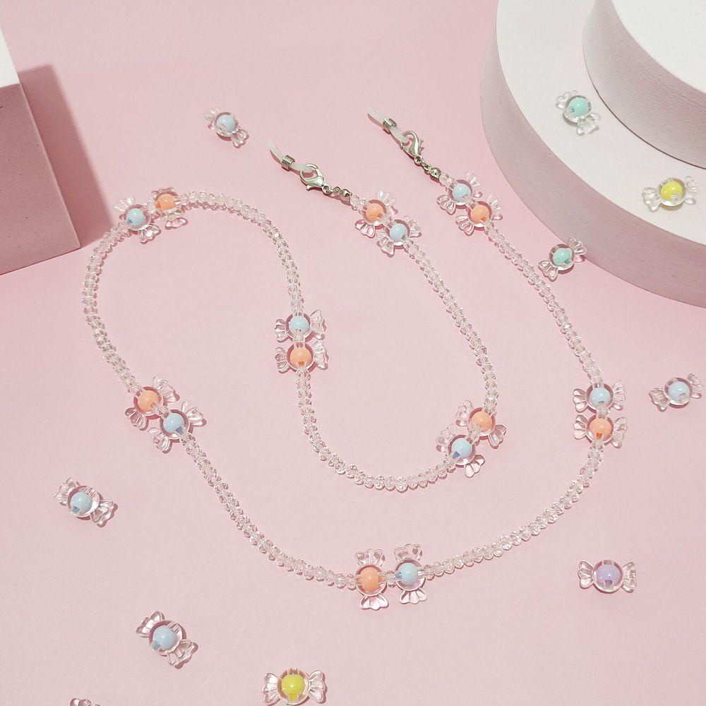 BORAG Dây Đeo Giữ Mắt Kính Chống Trượt Dạng Chuỗi Hạt Màu Kẹo Ngọt