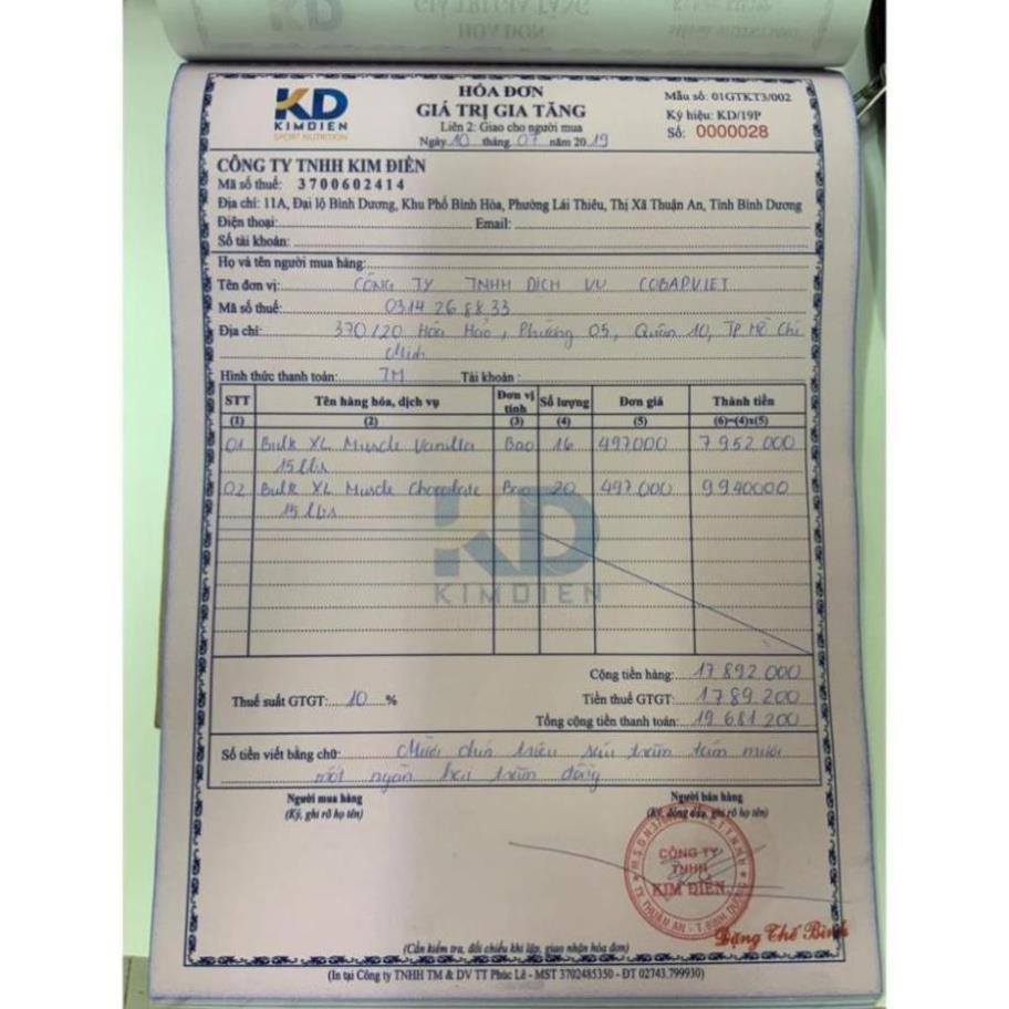 Sữa Dinh Dưỡng Tăng Cân Nhanh Mass Bpi Bpisports Bulk XL Muscle 15lbs (6.88kg) - Authentic 100% | BigBuy360 - bigbuy360.vn
