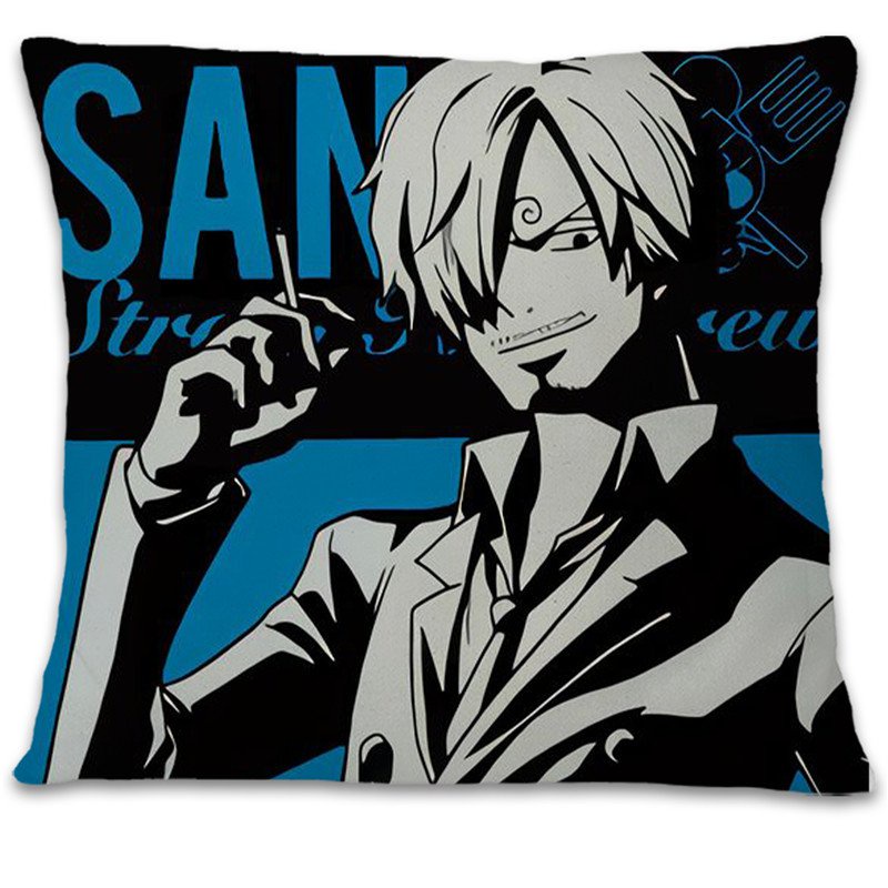 Gối Đệm Cotton Lanh Q1N3 In Hình Nhân Vật Anime One Piece Luffy Sauron Ace Sanji Chống Nắng Cho Nữ