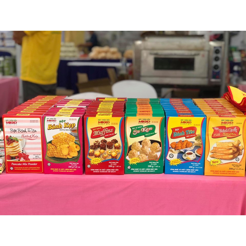 Bột bánh bò nướng hương lá dứa 450G-MIKKO HƯƠNG XƯA