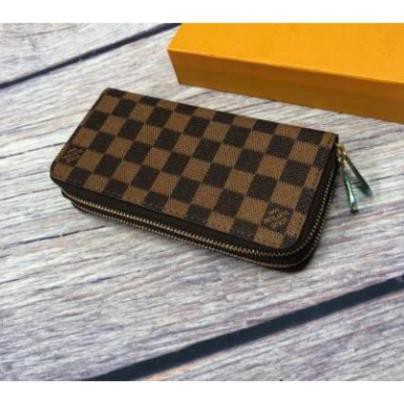 Ví Da LV Unisex,Bóp Da LV Dài Cầm Tay Nam,Nữ Cao Cấp ,Chất Liệu da vân, chống bám bụi siêu cao cấp