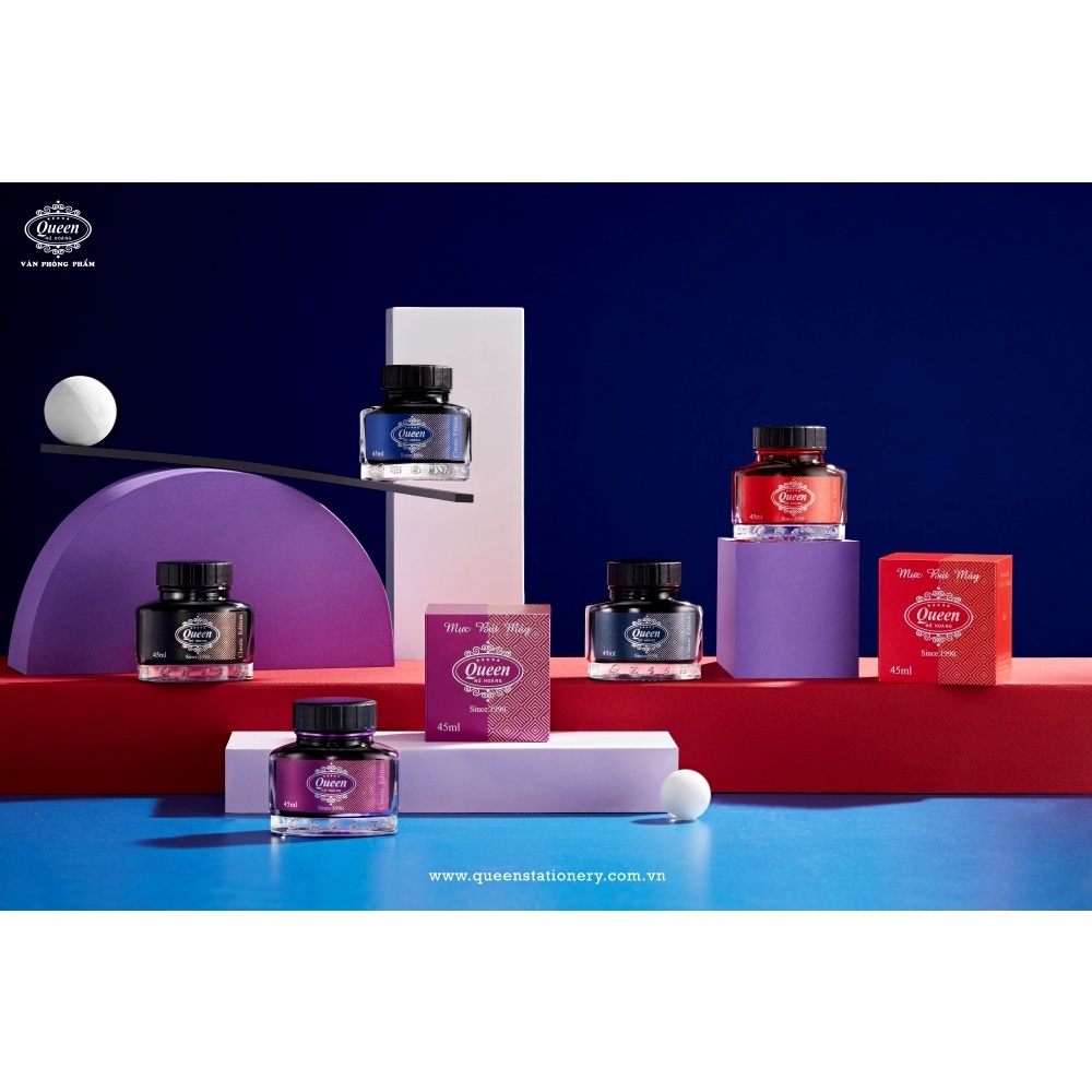 Mực viết máy Queen 45ml - Classic Edition/Phiên bản Cổ Điển