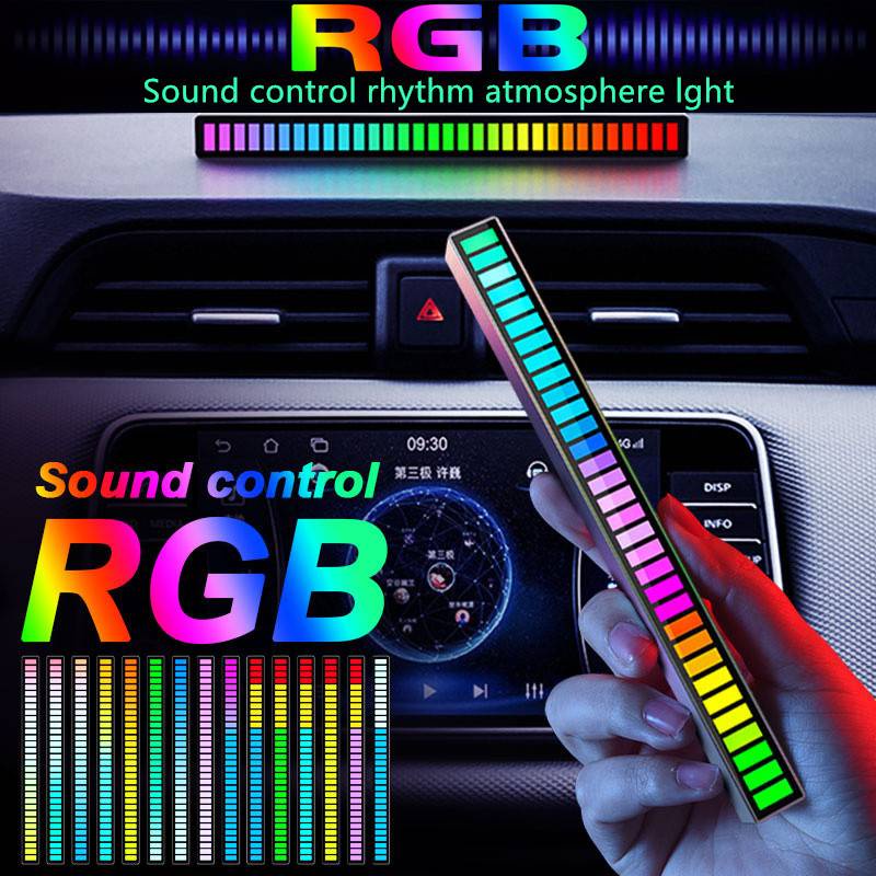 Đèn LED RGB bằng nhựa cổng usb điều khiển giọng nói điều chỉnh gắn xe hơi hỗ trợ kiểm soát APP | BigBuy360 - bigbuy360.vn