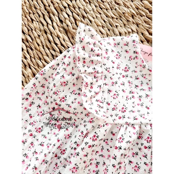 Set bộ dài cánh tiên hoa nhí hồng - Tocxumi