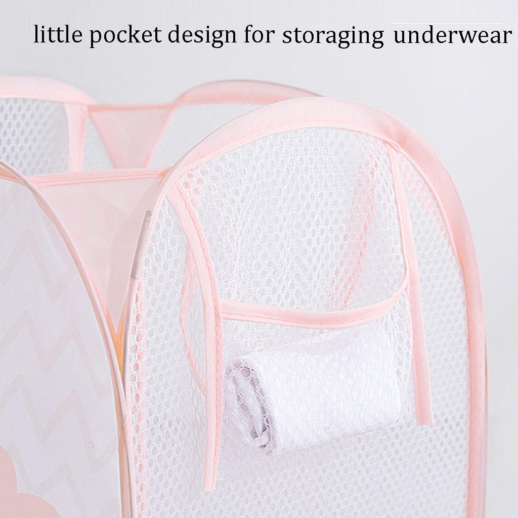 Epoch 1 Giỏ Lưới Đựng Quần Áo Bẩn / Đồ Chơi Gọn Nhẹ Đa Năng Có Thể Gập Gọn