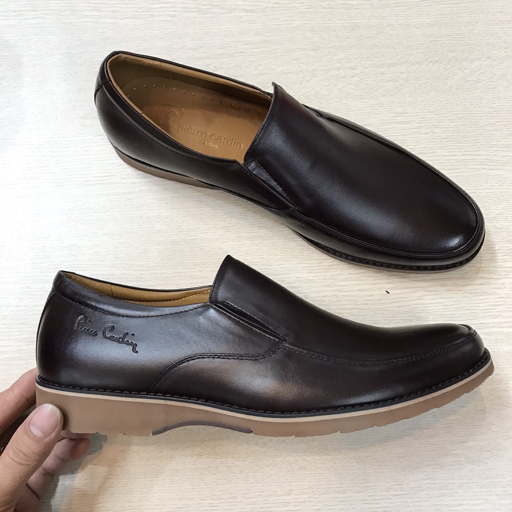 Giầy Lười Nam Da Thật Cao Cấp - Tặng Kèm Tất Bizmen