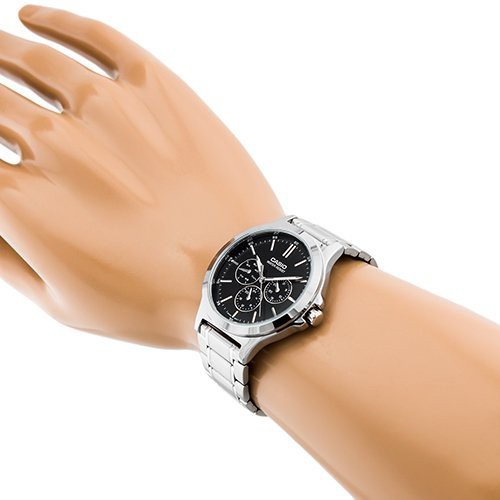 Đồng hồ đôi nam nữ dây kim loại Casio Anh Khuê MTP/LTP V300D-1A