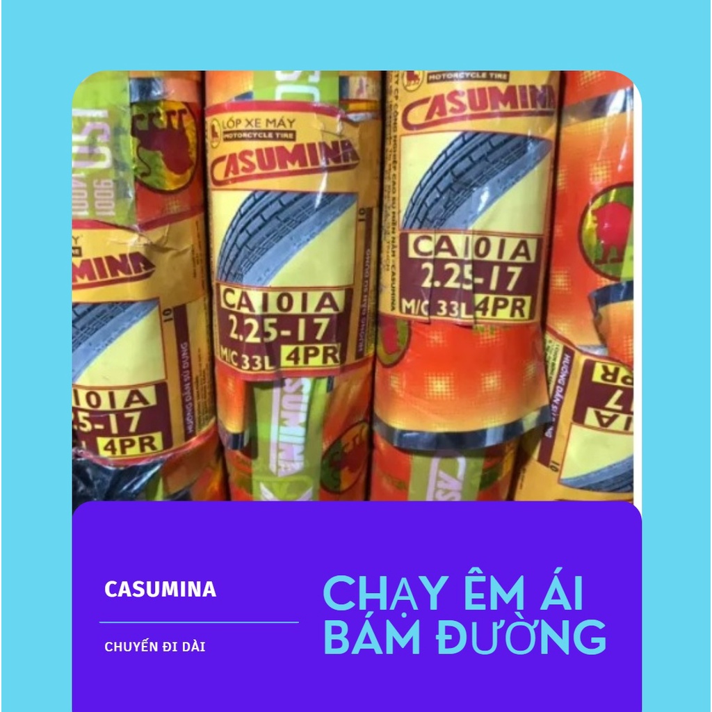 Lốp (vỏ) trước Dream, Wave CASUMINA 2.25-17