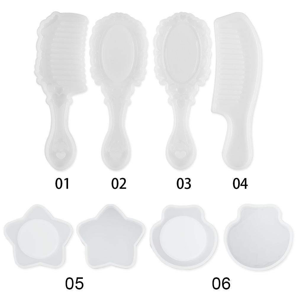Khuôn Nhựa Resin Trong Suốt Hình Lược 3D KENT1