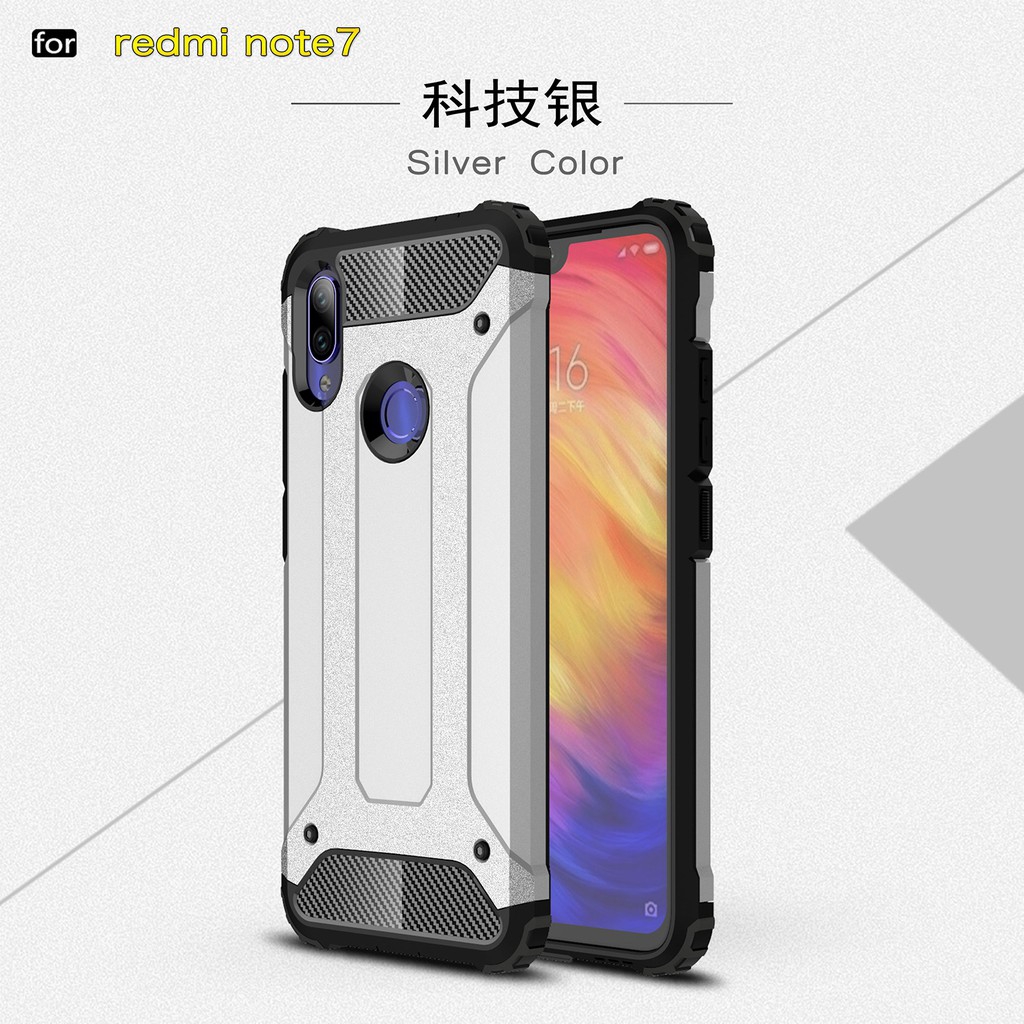 Xiaomi Redmi Note 6/Note 6 Pro/Note 7 Armor Protection TPU+PC Hard Phone Case