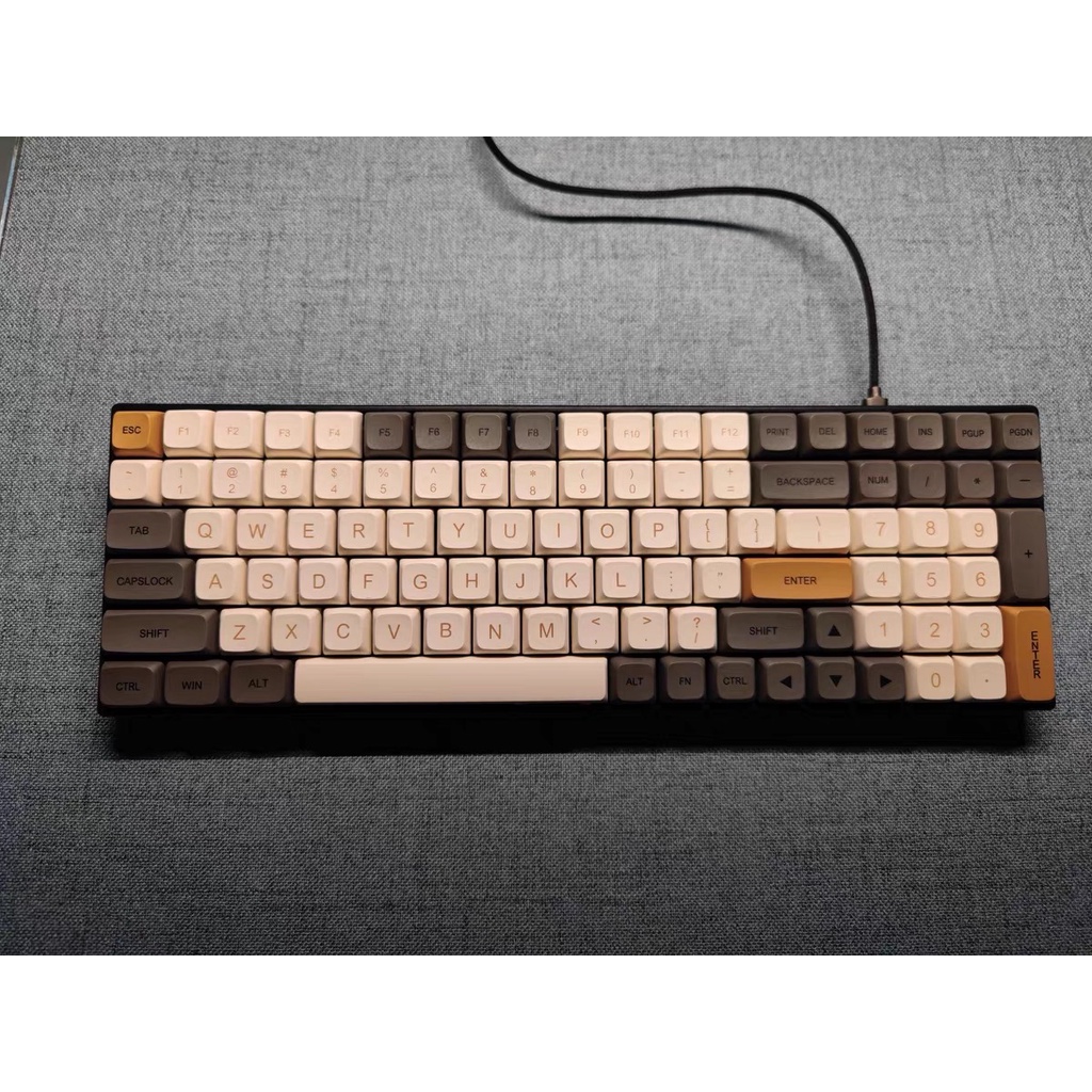 Keycap bàn phím màu chocolate siêu chất Dry Martini XDA cao độ PBT 125 phím