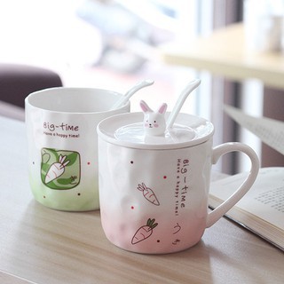 Cốc Gốm Sứ, Cốc Pha Cà Phê Hình Thỏ Big Time 400ml