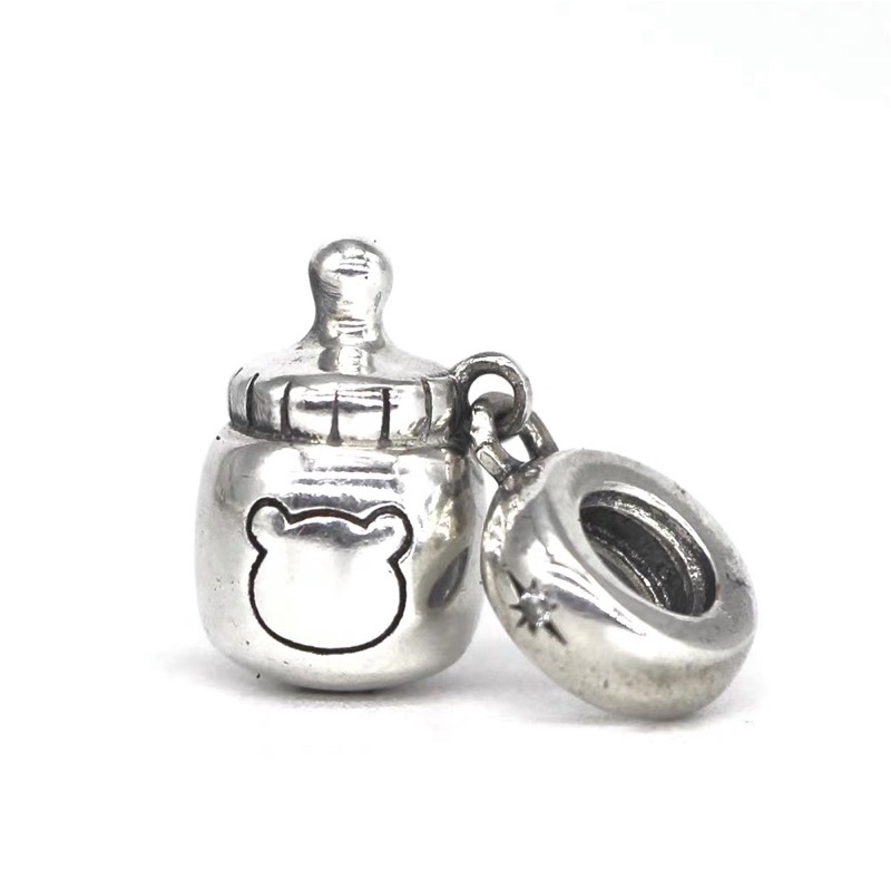 Charm treo bình sữa tuti bạc s925 Cao cấp - Trollbeads