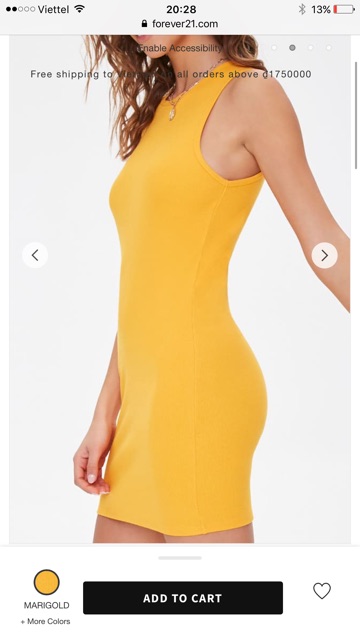 Váy Body Nữ Trên Gối Basic