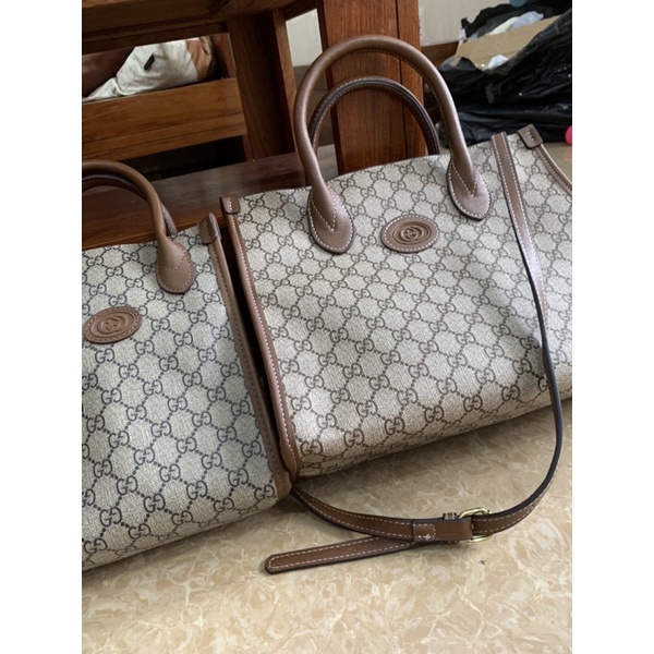 Túi tote công sở du lịch 2 size kèm dây đeo chéo