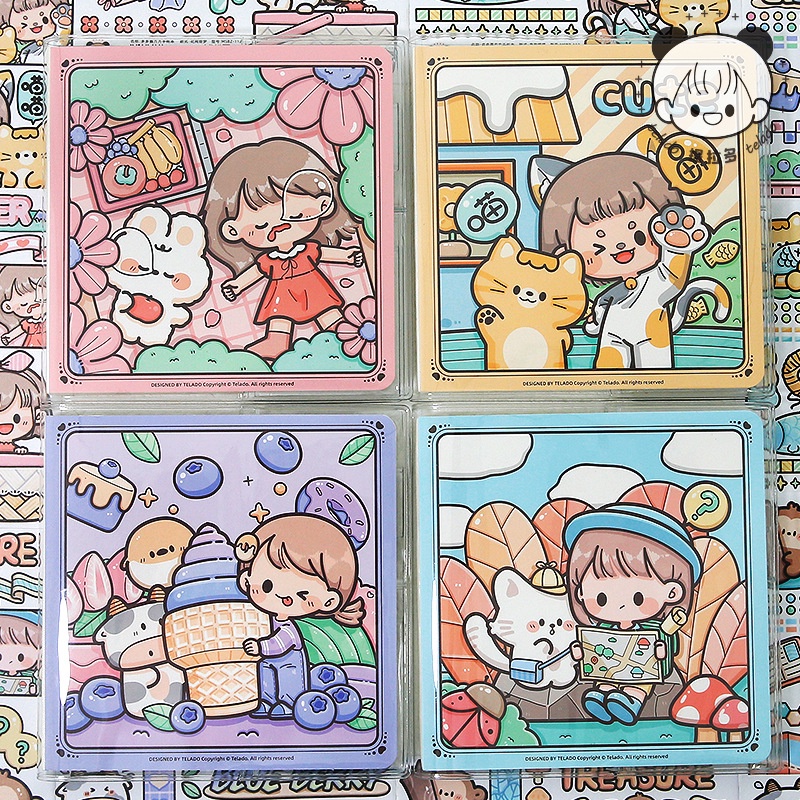 Sổ Tay Ghi Chú Hình Vuông Dễ Thương