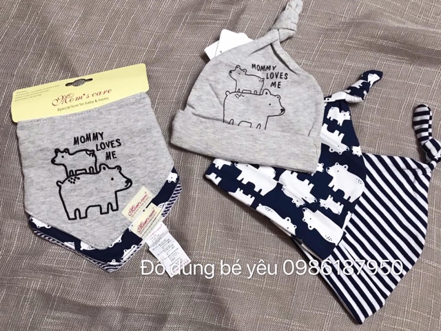 Mũ cotton cao cấp siêu đẹp cho bé