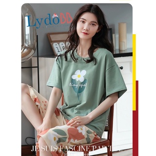 Sét bộ thun lửng người lớn mặc nhà hoa lá