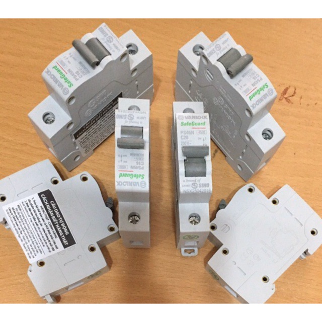 Cầu Dao Aptomat Mcb Cb 1P 1 Pha 10A 16A 20A 25A 32A 40A 50A 63A Sino Chính Hãng