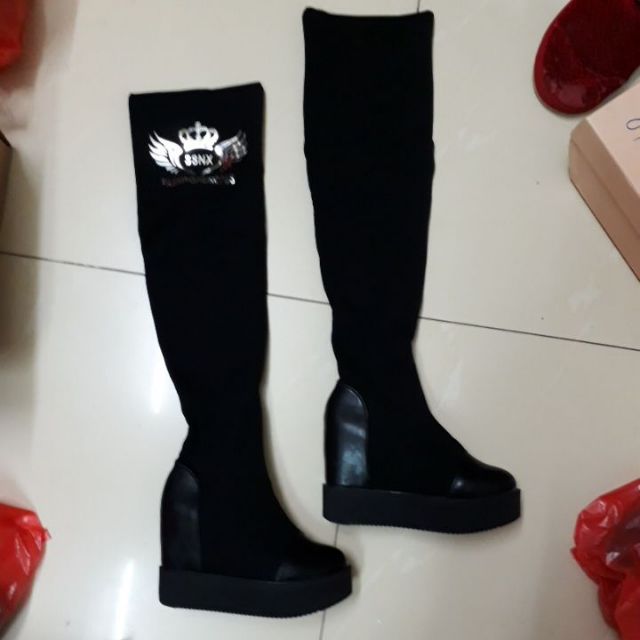 Boots đùi độn đế
