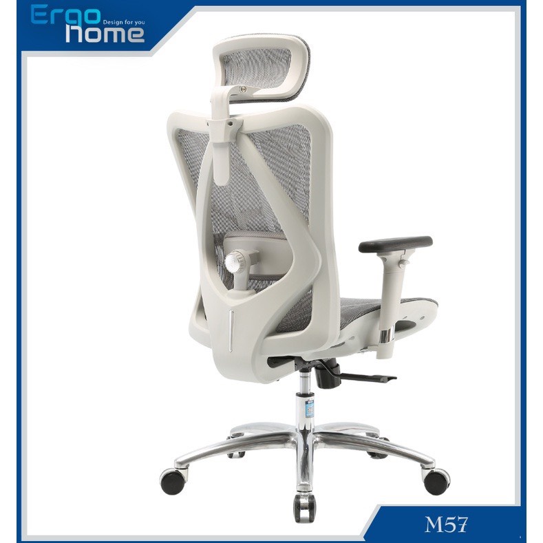 [Hàng sẵn] Ghế SIHOO M57 - Ghế lưới xoay văn phòng thiết kế công thái học Ergonomic, điều chỉnh lưng