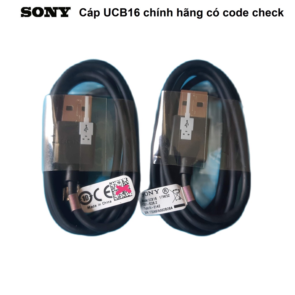 Hàng chinh hãng Sony Sạc Nhanh Micro USB 100 Cm UCB16 Dòng Dữ Liệu Cho Xperia Z5 Cao Cấp Z4 Z3 Z2 Z1 mini XZ3 Xa Ultra