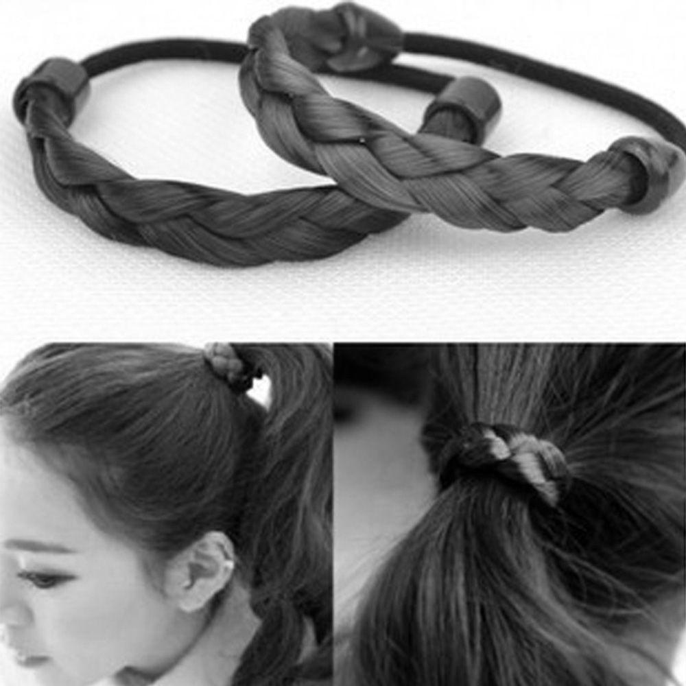 AROMA Tóc Giả Kiểu Thắt Bím Bằng Sợi Tổng Hợp Thời Trang Cho Nữ