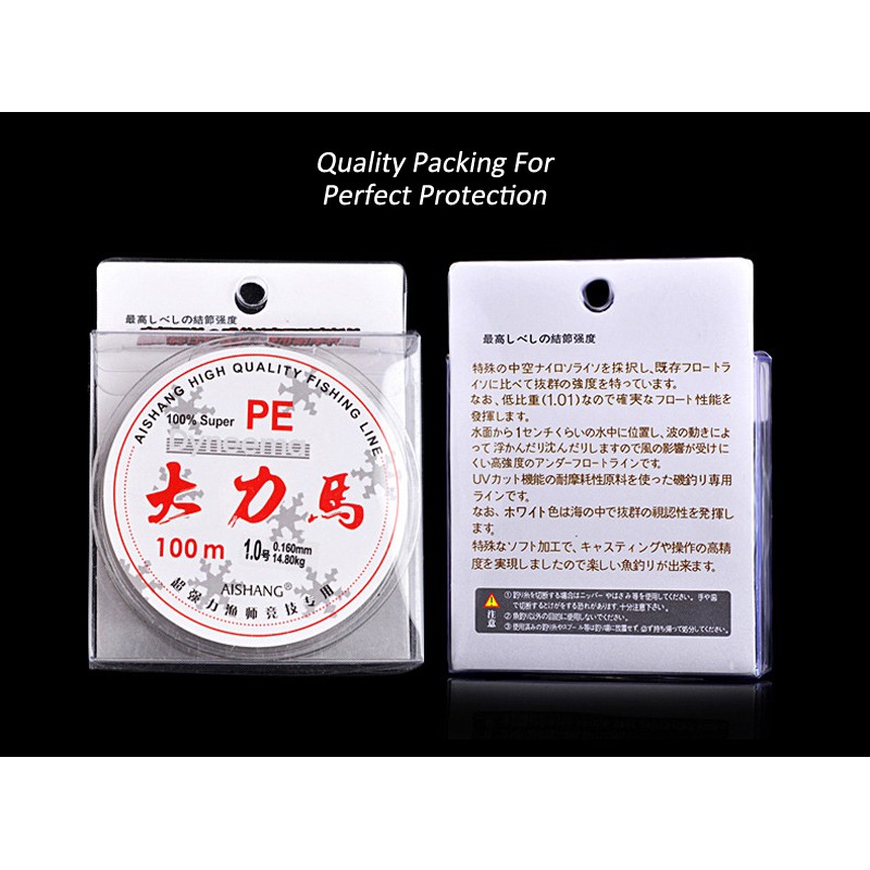 Cuộn dây câu cá 100m chất lượng