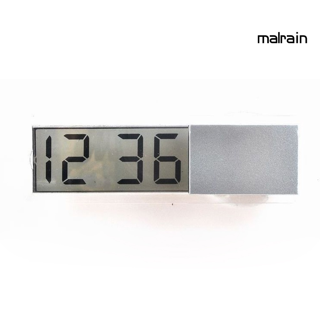 Đồng Hồ Kỹ Thuật Số LCD Hiển Thị Màn Hình LCD Có Giác Hút Gắn Kính Chắn Gió Xe