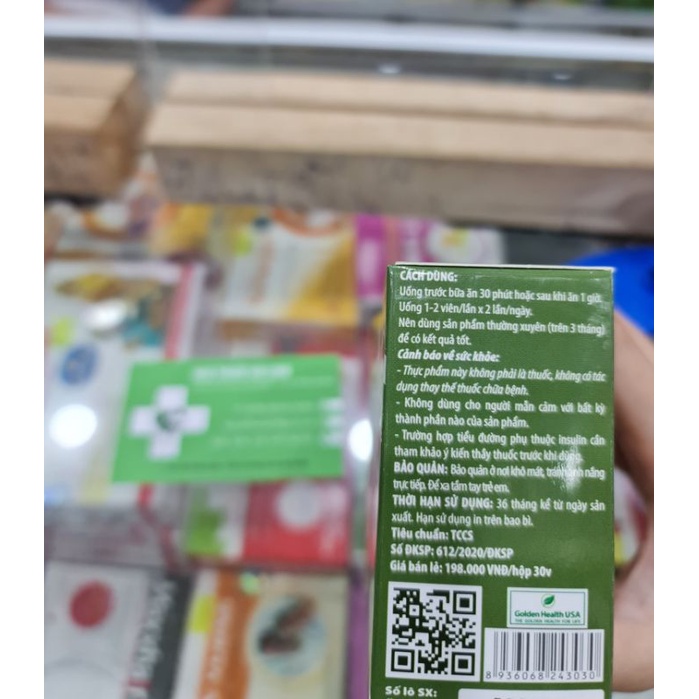 Viên uống hạ đường huyết Diab gold max⚡Tặng quà⚡Hộp 30 viên giúp hạ đường huyết và cholesterol trong máu